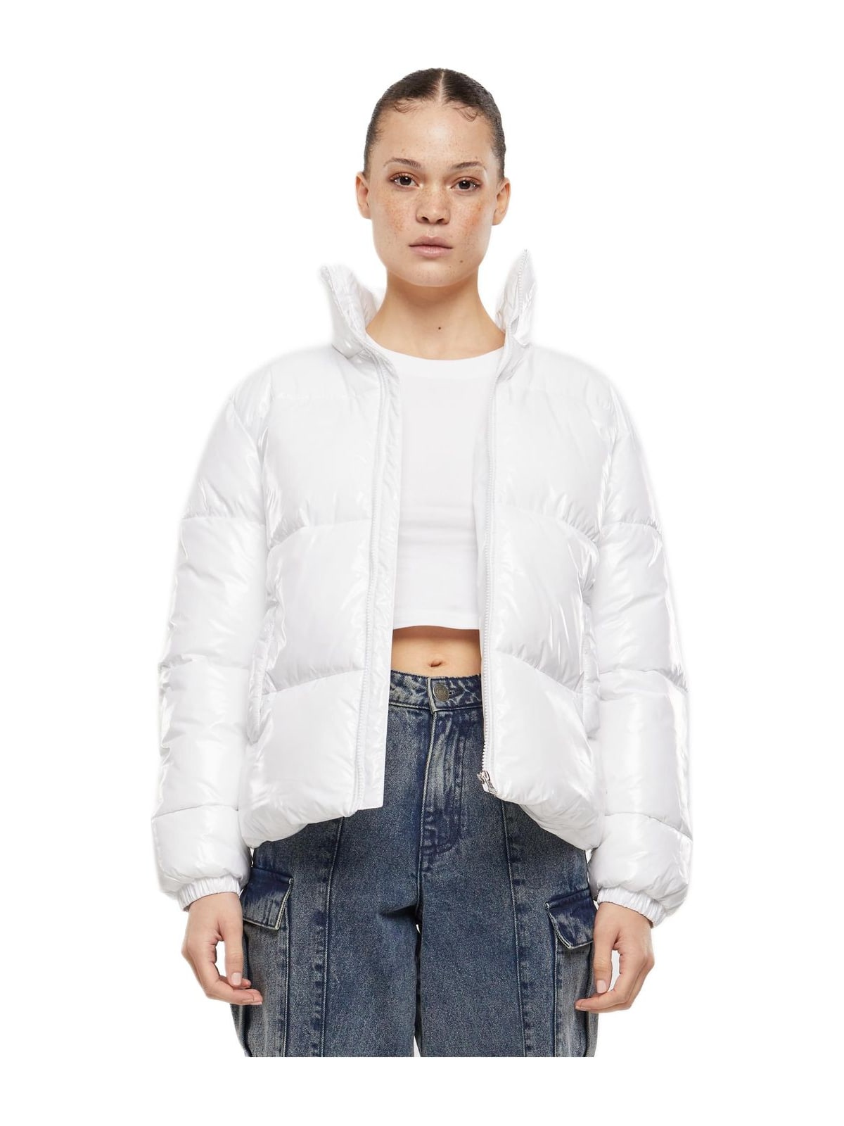 Γυναικείο Φουσκωτό Μπουφάν (Puffer) TB7003-00220 Urban Classics Shiny White