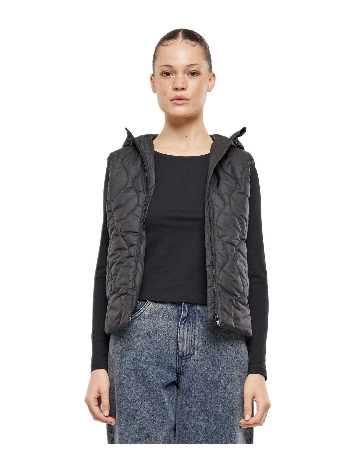 Γυναικείο Αμάνικο Μπουφάν Super Light Puffer TB7009 Urban Classics Black