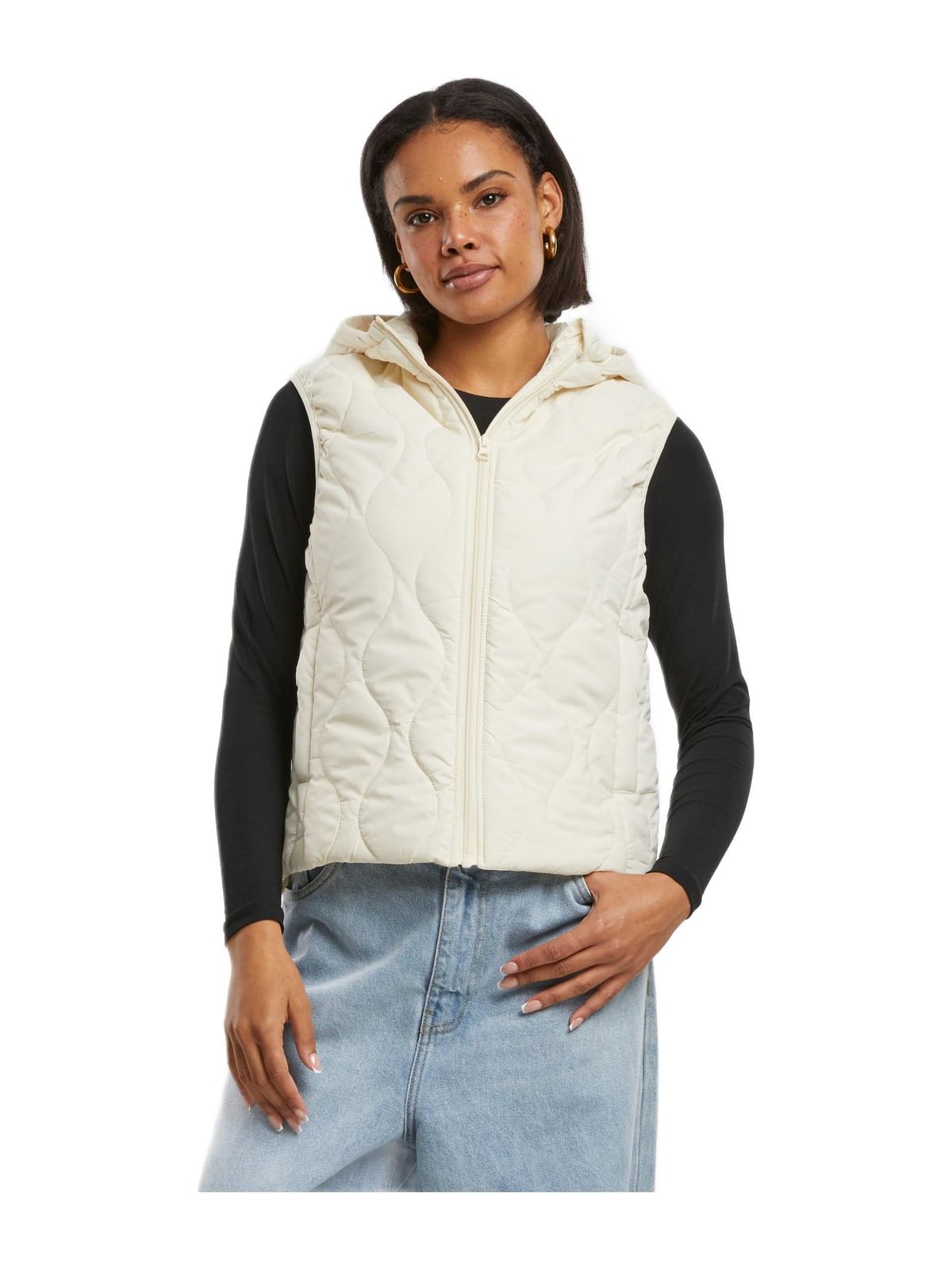 Γυναικείο Αμάνικο Μπουφάν Puffer TB7009-02903 Urban Classics Whitesand