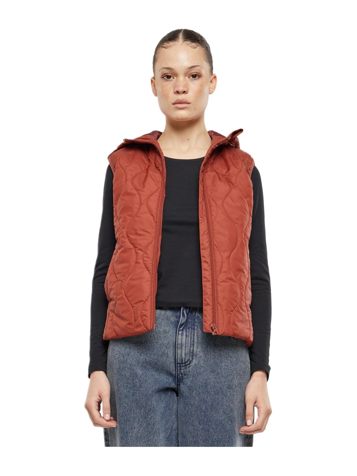 Γυναικείο Αμάνικο Μπουφάν Puffer TB7009 Urban Classics Darkrust