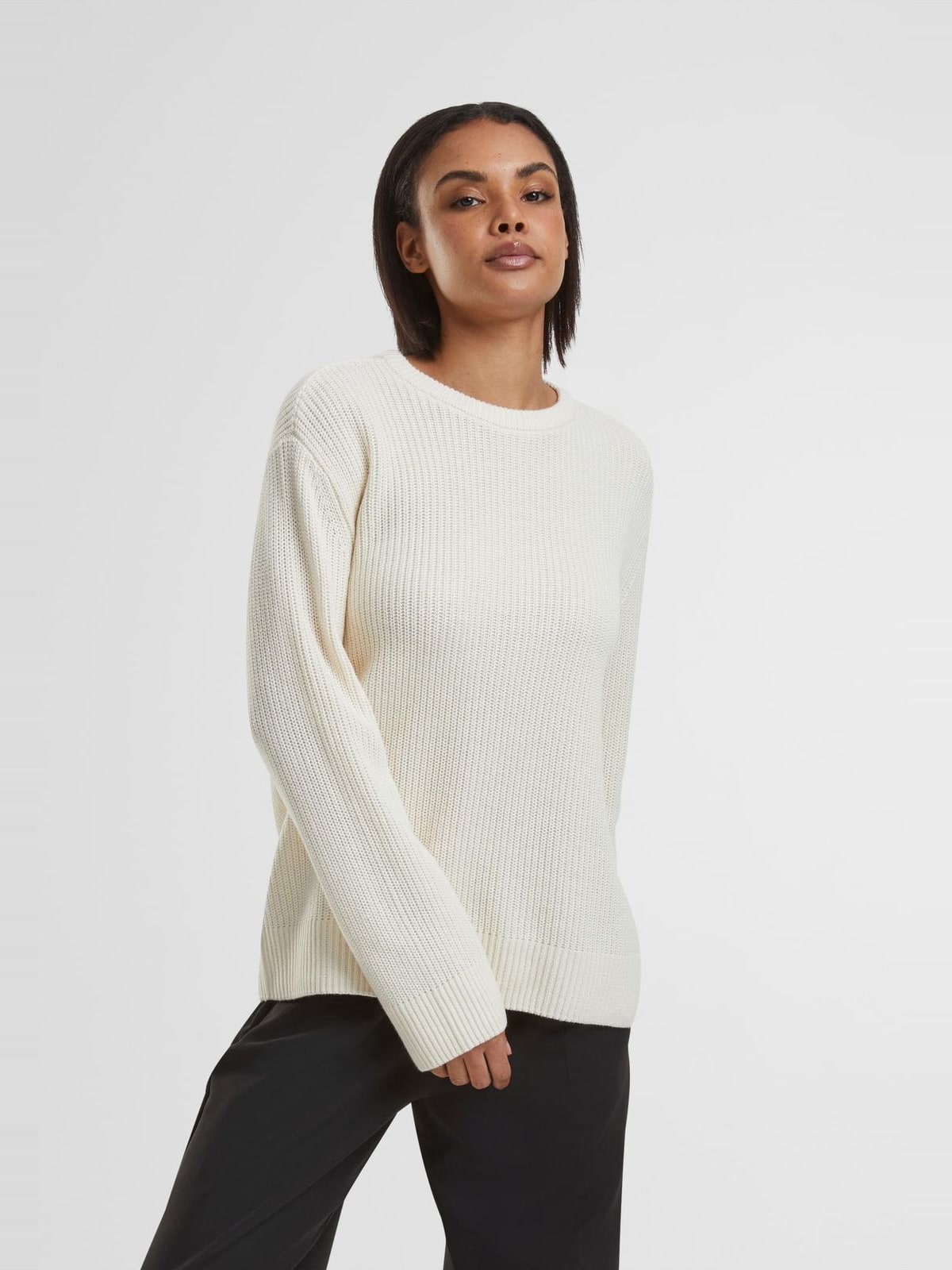 Γυναικείο Πλεκτό Πουλόβερ Ριμπ TB7116 Urban Classics Whitesand