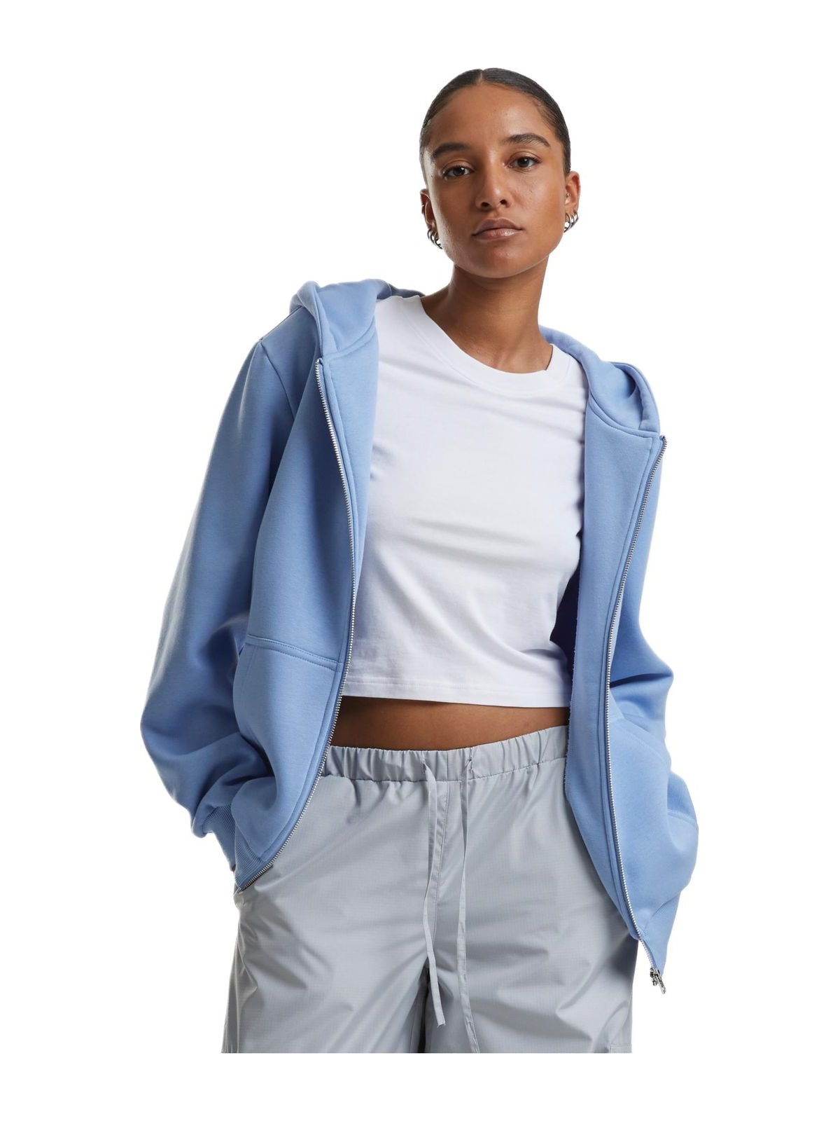Γυναικεία Ζακέτα με Κουκούλα Fluffy TB7286 Urban Classics Powderblue