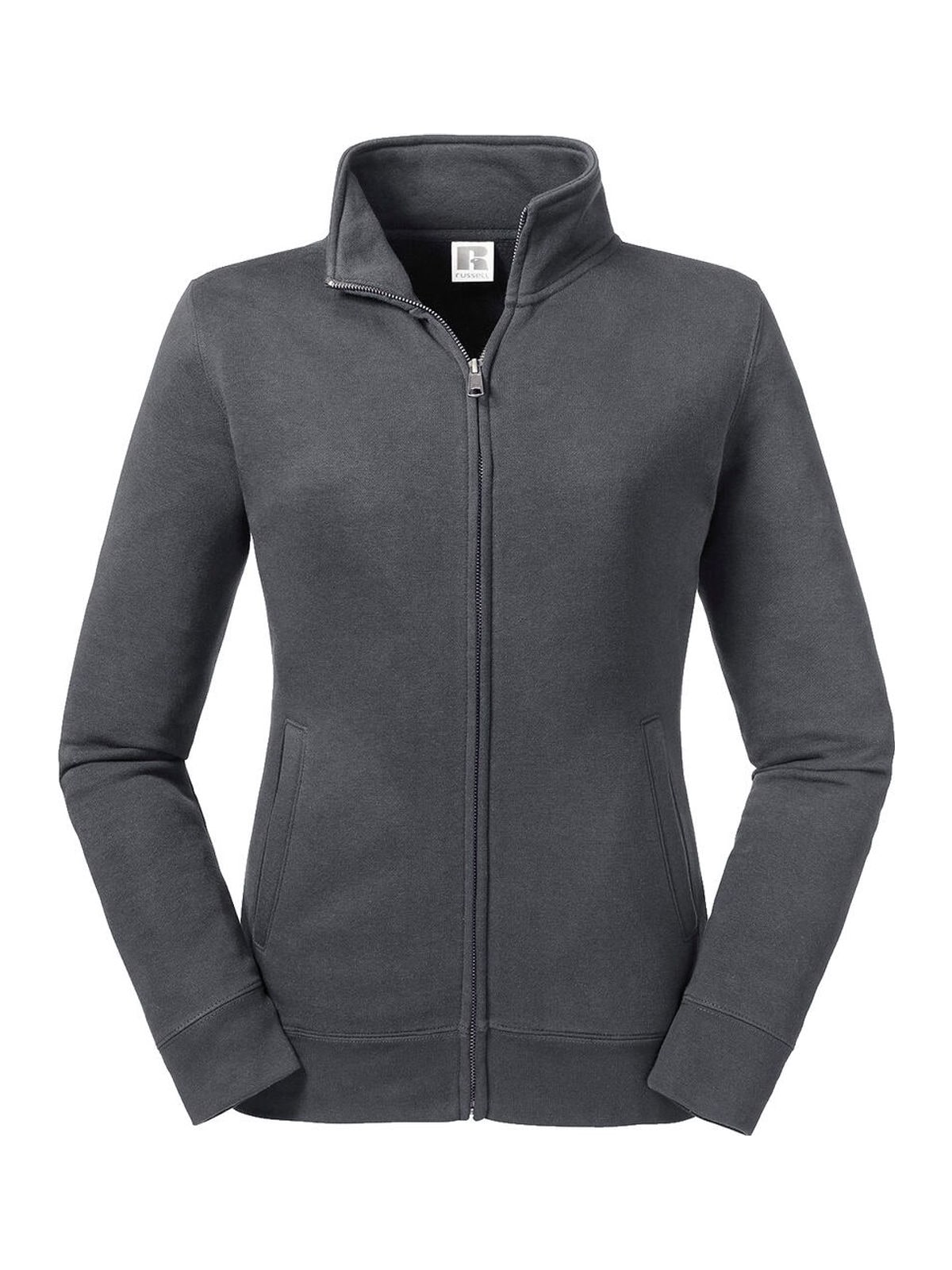 Γυναικείο Φούτερ με Φερμουάρ 0R267F0 Russell Authentic Zip Convoy Grey