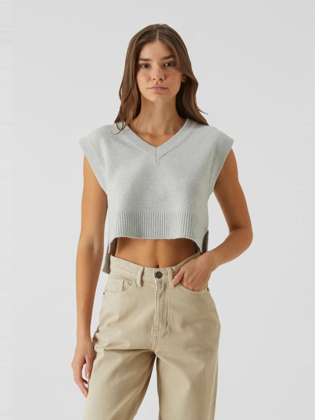 Γυναικείο Πλεκτό Γιλέκο Soft Knit TB7460 Urban Classics Lightasphalt