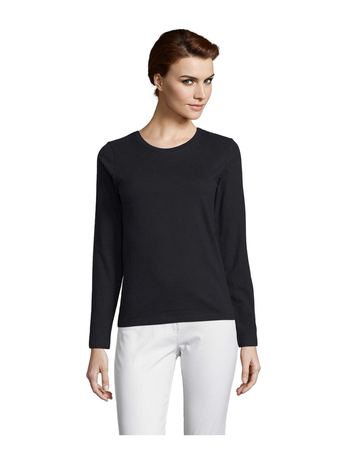 Γυναικείο T-shirt Μακρυμάνικο 02075 Sol's Imperial LSL Women Deep Black