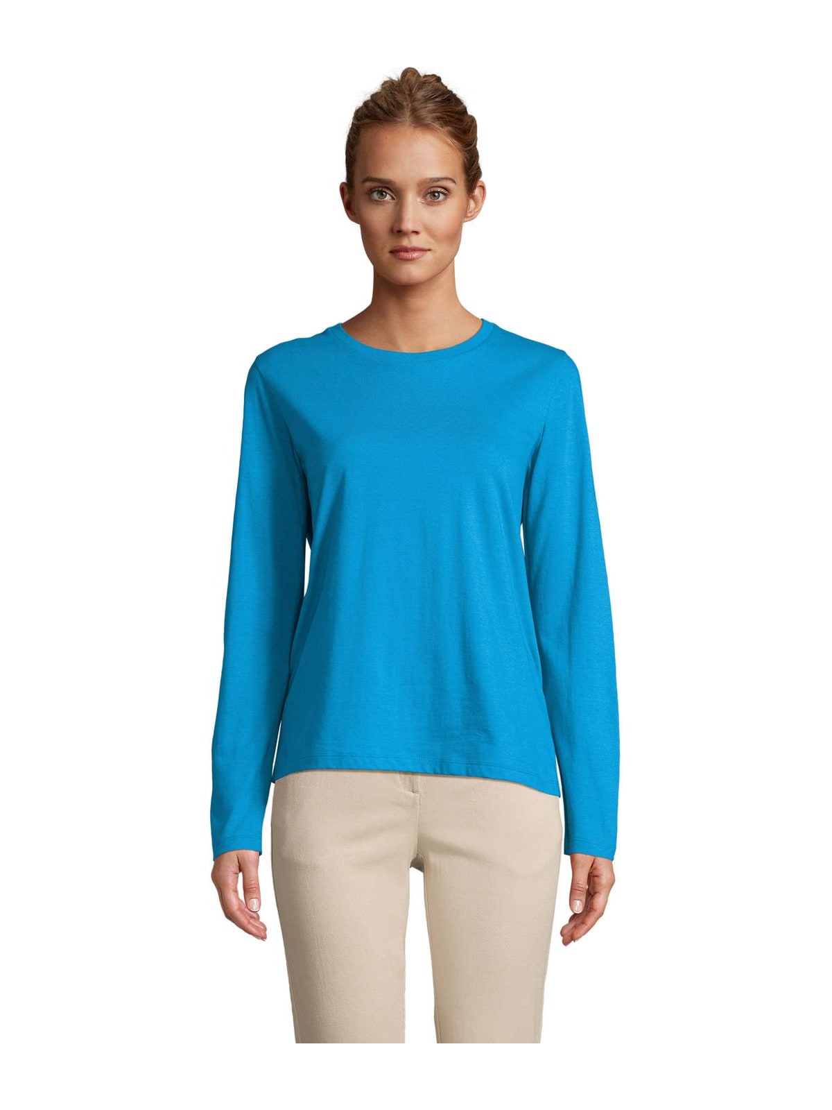 Γυναικείο Μακρυμάνικο T-shirt 04443 Sol's Monarch Women Aqua