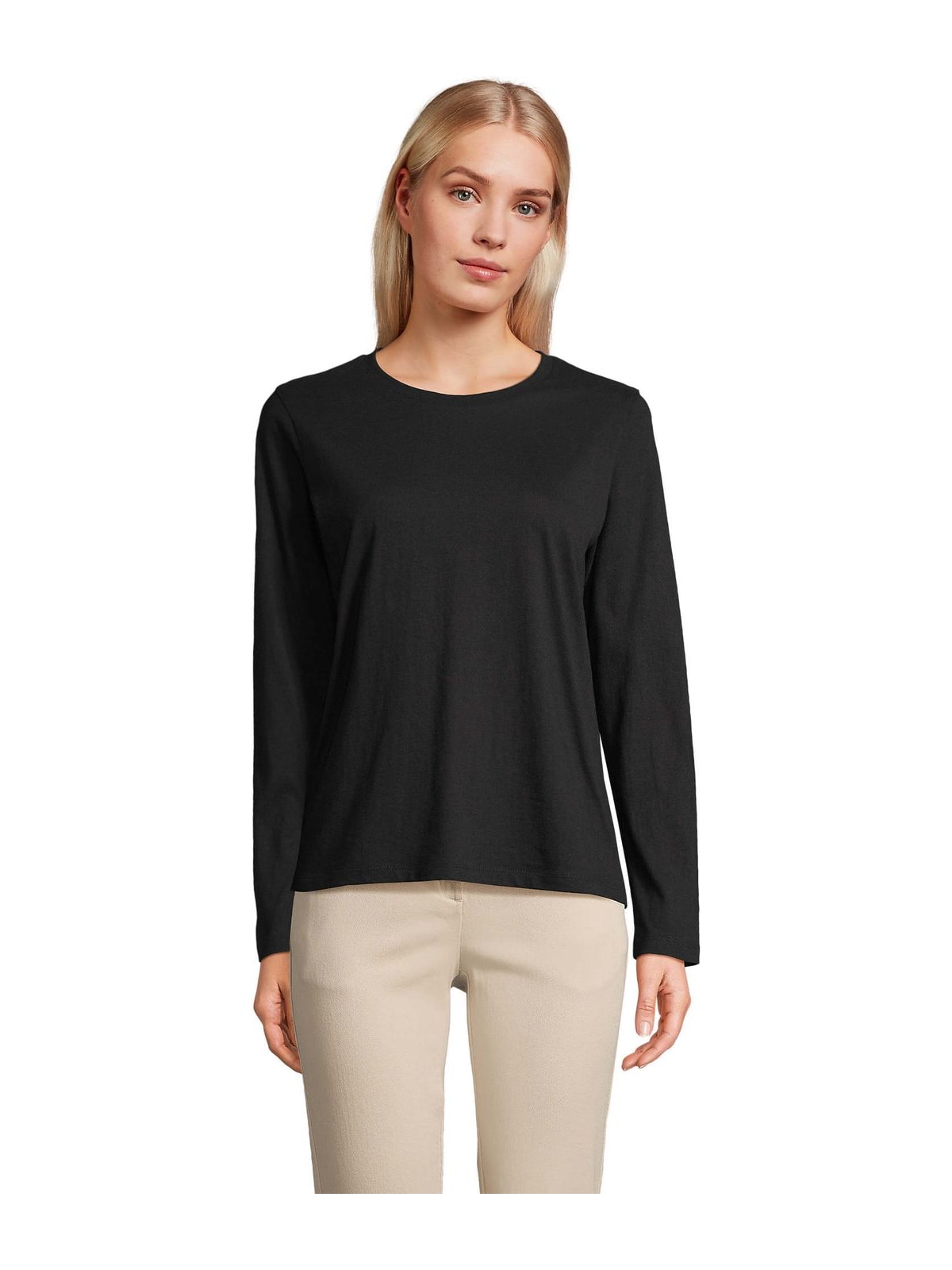 Γυναικείο Μακρυμάνικο T-shirt 04443 Sol's Monarch Women Deep Black
