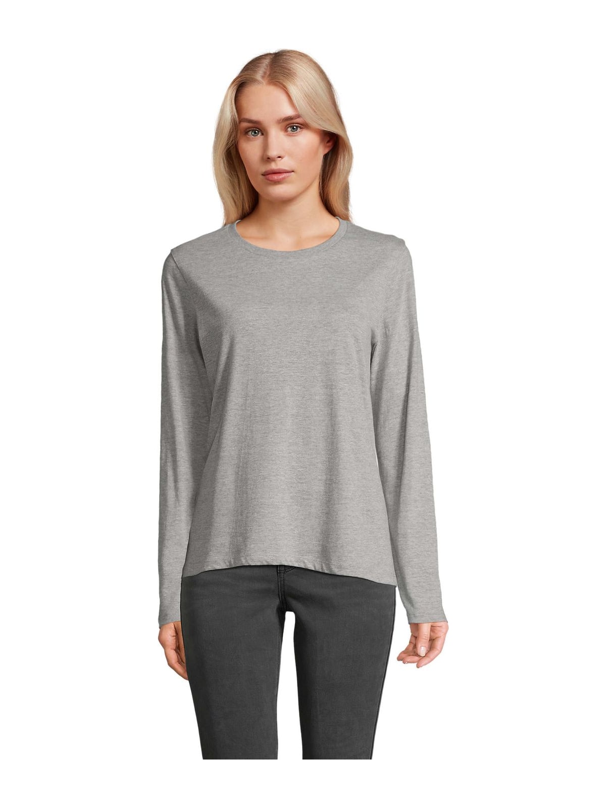 Γυναικείο Μακρυμάνικο T-shirt 04443 Sol's Monarch Women Grey Melange