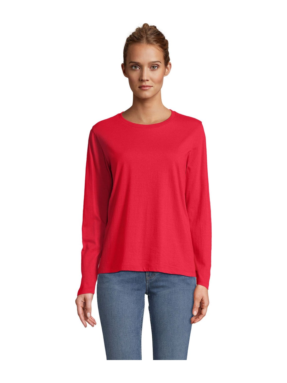 Γυναικείο Μακρυμάνικο T-shirt 04443 Sol's Monarch Women Red