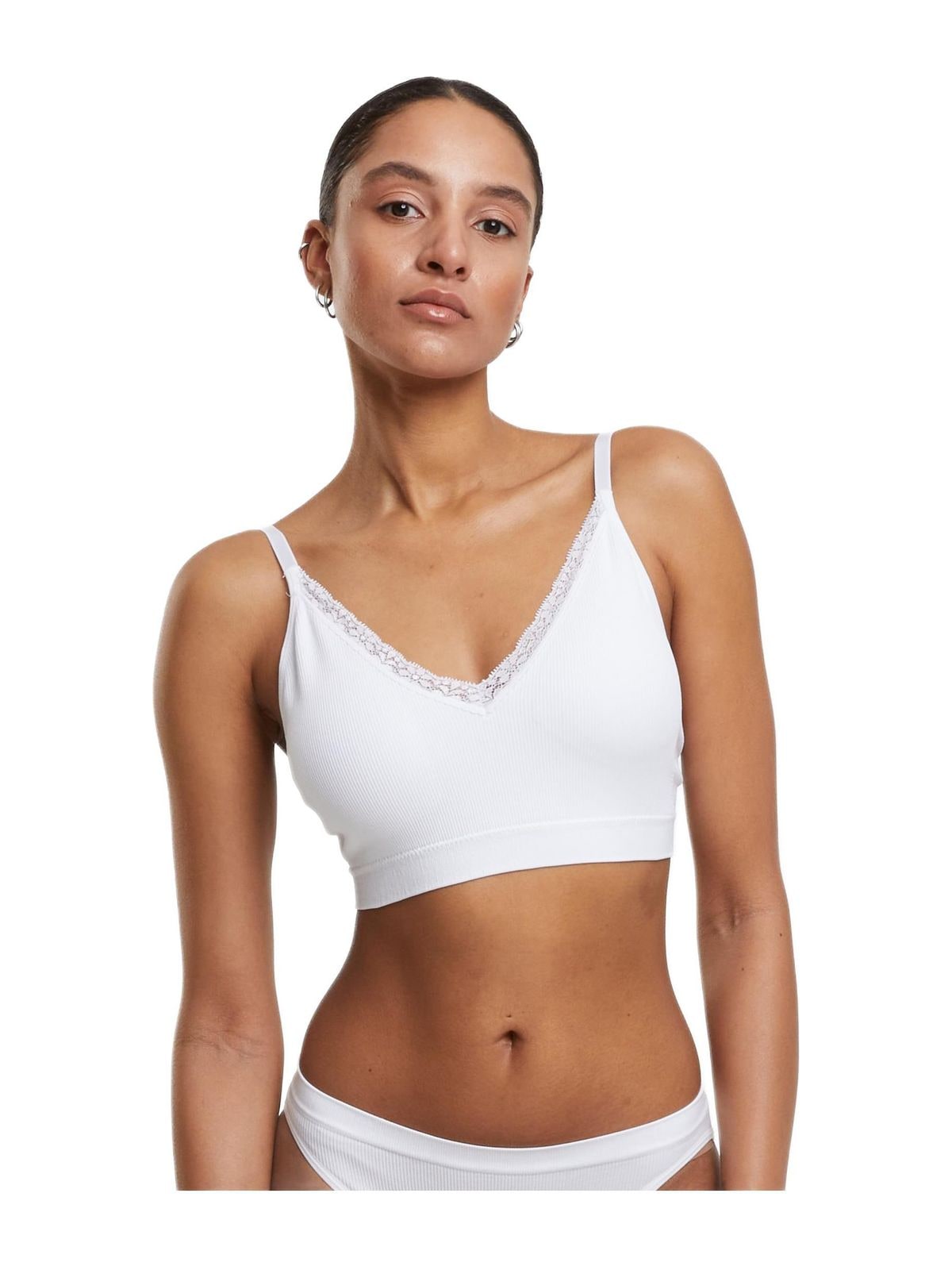 Γυναικεία Μπουστάκια Bralette 2-Pack TB7657A Urban Classics white+white