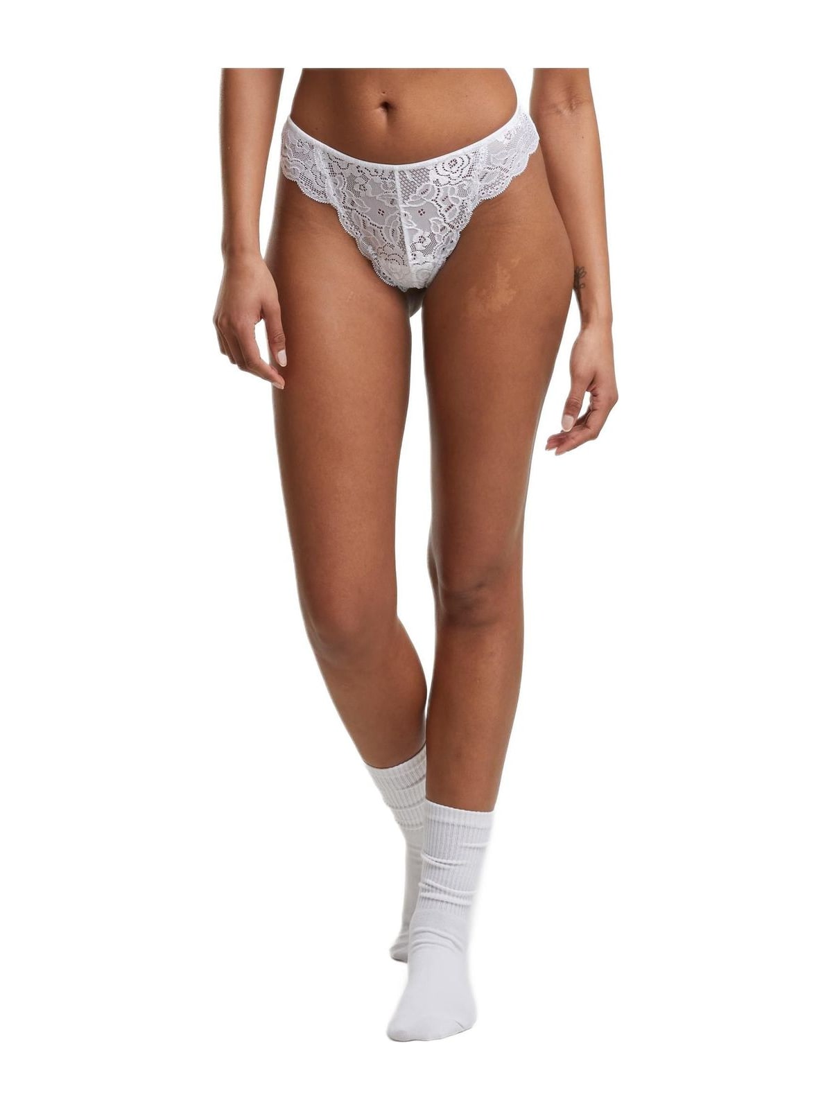 Γυναικείο Εσώρουχο Tanga TB7847A-03168 Urban Classics Allover Lace 2-Pack white+white