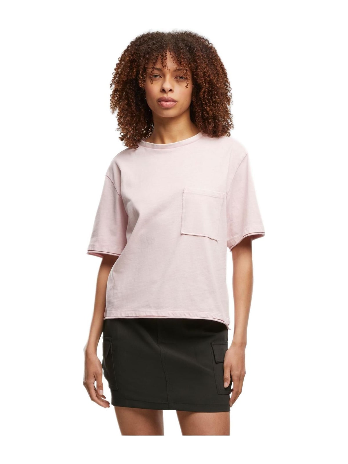 Γυναικείο Πουκάμισο TB7465 Urban Classics Ladies Washed Jersey Boxy Shirt blushedrose