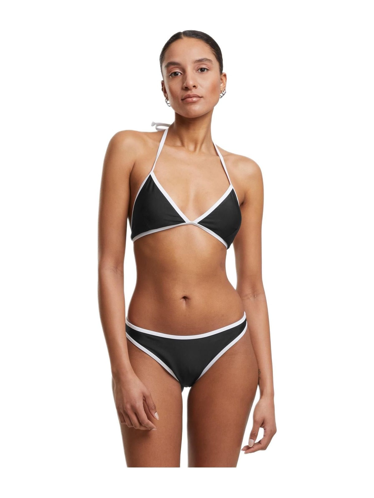 Ladies Retro Triangle Bikini Urban Classics TB7483-00826 black/white