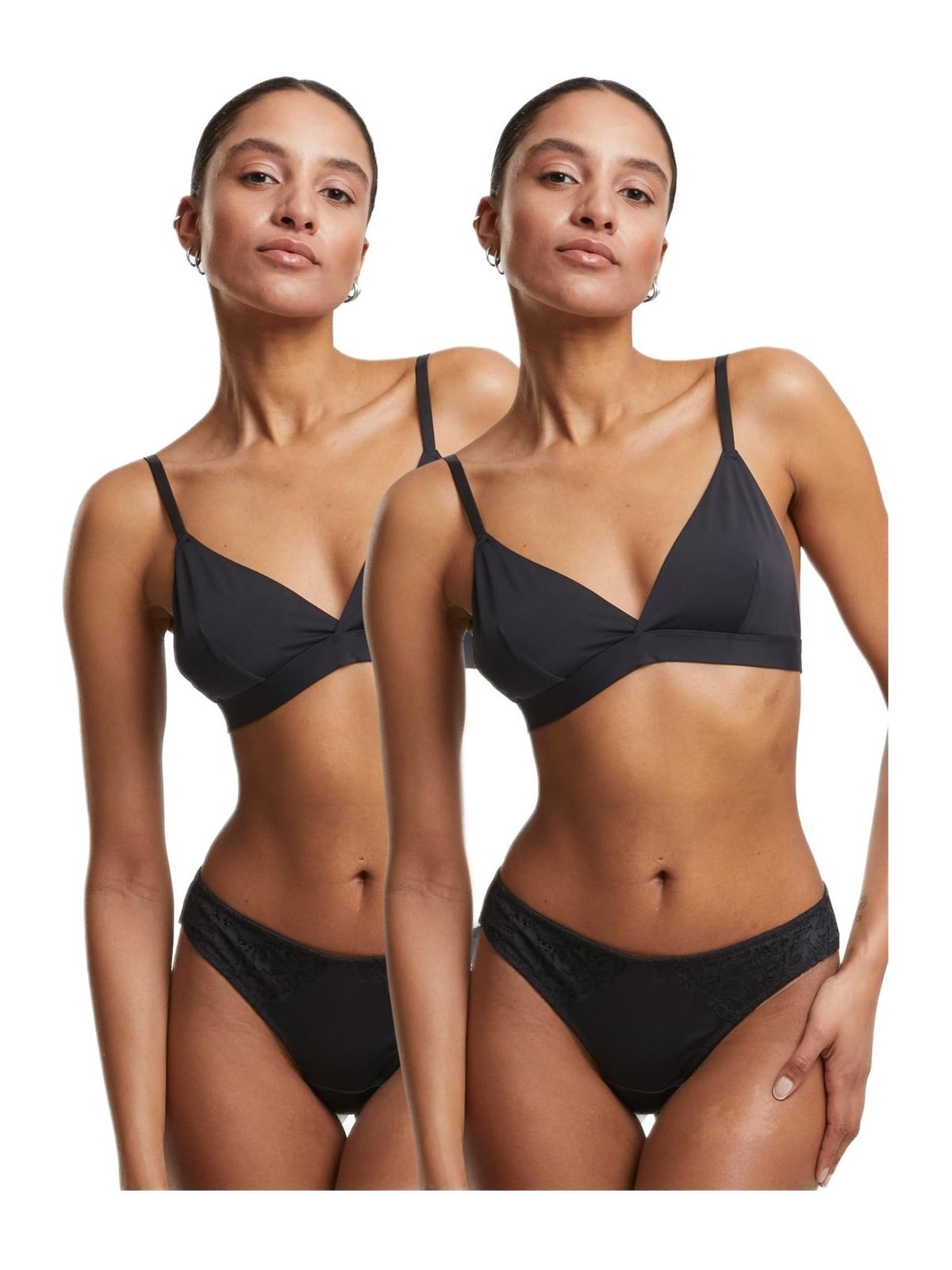Γυναικεία Εσώρουχα Lace Tanga (2 Τεμάχια) TB7850A-03169 Urban Classics black+black