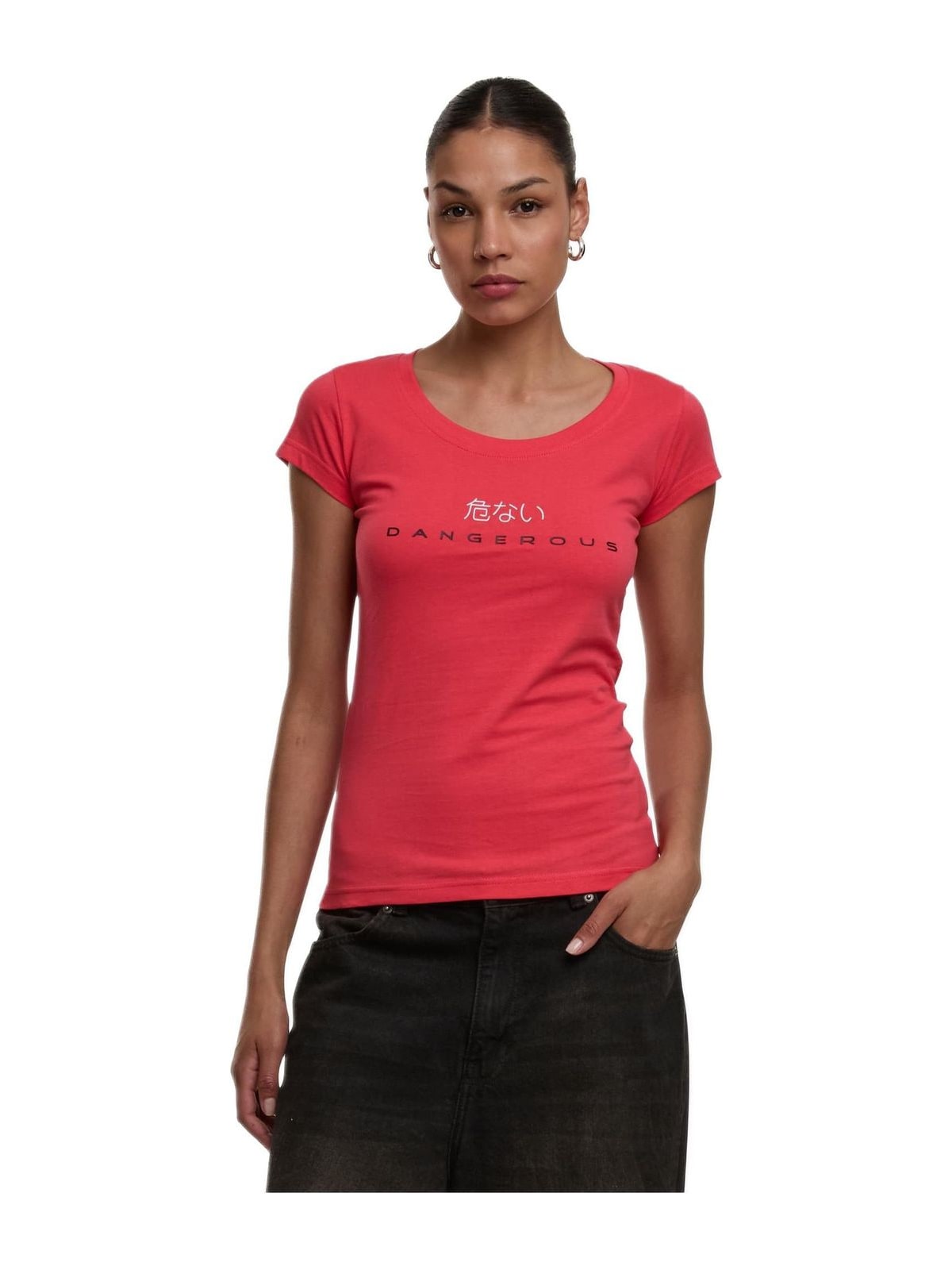 T-Shirt DLTS135-04041 Dangerous DNGRS Loud Pink/White