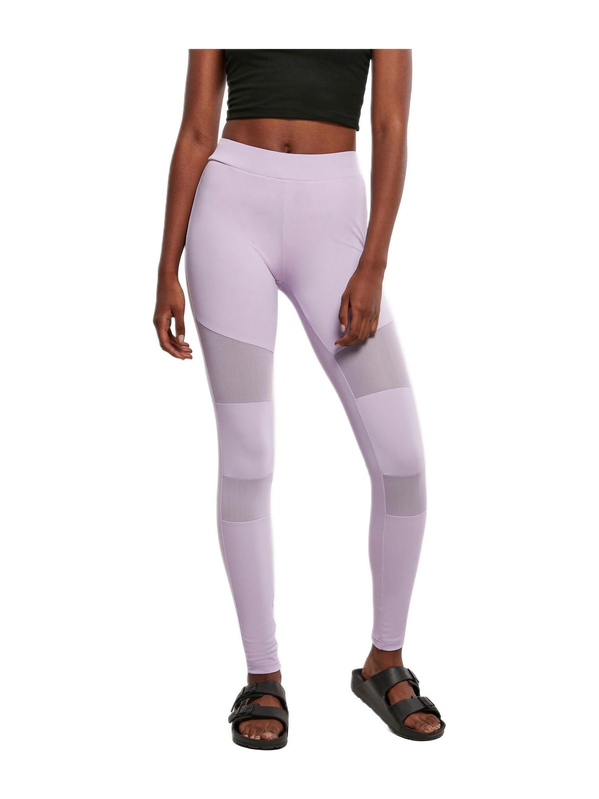 Γυναικείο Κολάν Tech Mesh TB1174 Urban Classics Black Lilac