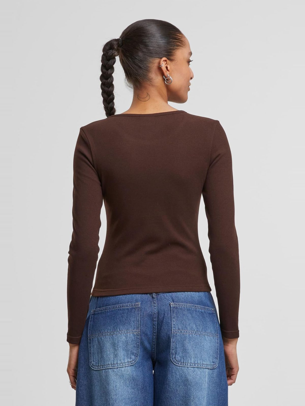 Γυναικεία Μακρυμάνικη Μπλούζα Ladies Heat Slim TB7786 Urban Classics warmbrown