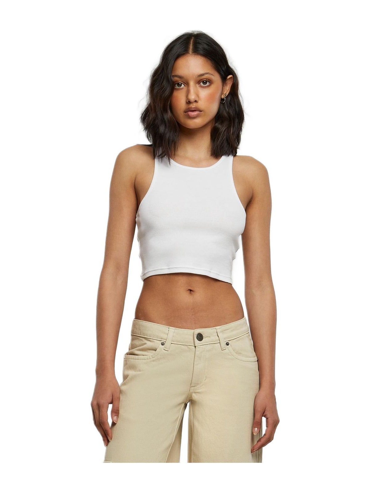 Γυναικείο Cropped Rib Top TB1498-00220 Urban Classics White