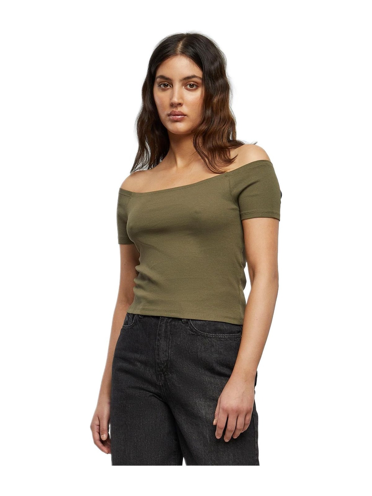 Γυναικεία Μπλούζα Off Shoulder TB1500 Urban Classics Olive