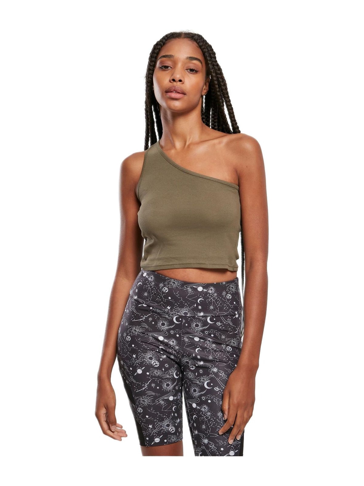 Γυναικείο Cropped Ασύμμετρο Τοπ TB2609-00472 Urban Classics Khaki