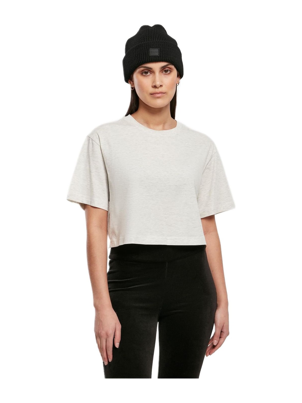Ladies Short Oversized Tee TB1555 Urban Classics Lightgrey