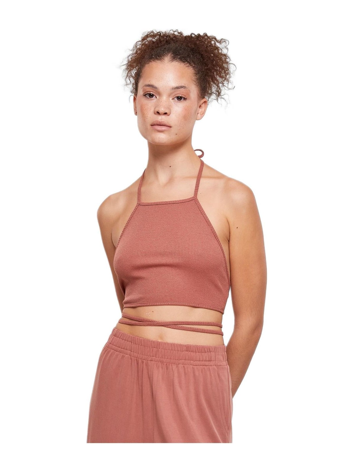 Γυναικείο Cropped Top Rib TB4786-04420 Urban Classics Terracotta