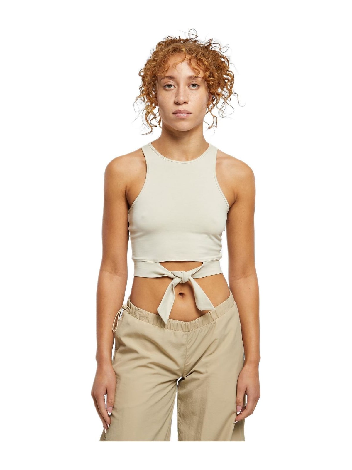 Γυναικείο Cropped Τοπ με Κόμπο TB6048-03680 Urban Classics softseagrass