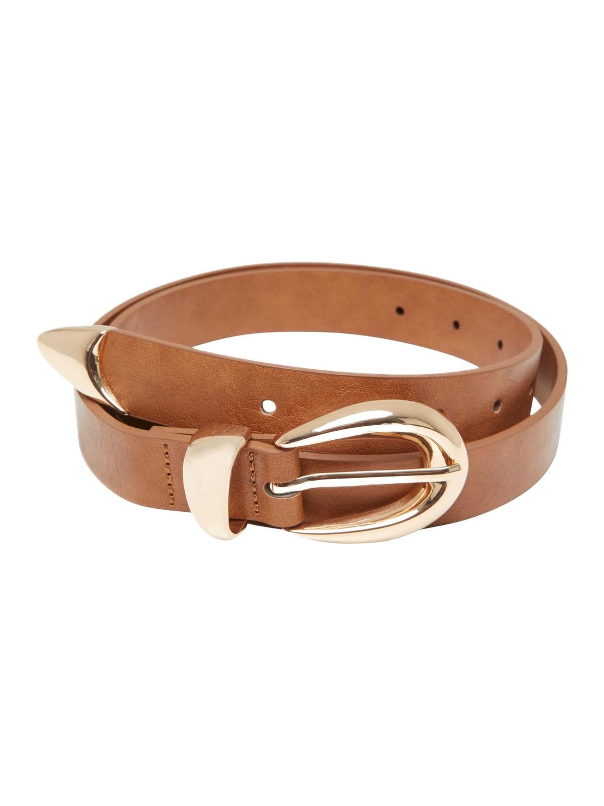 Ζώνη Chunky Buckle Loop TB7211-03723 Urban Classics brown/gold