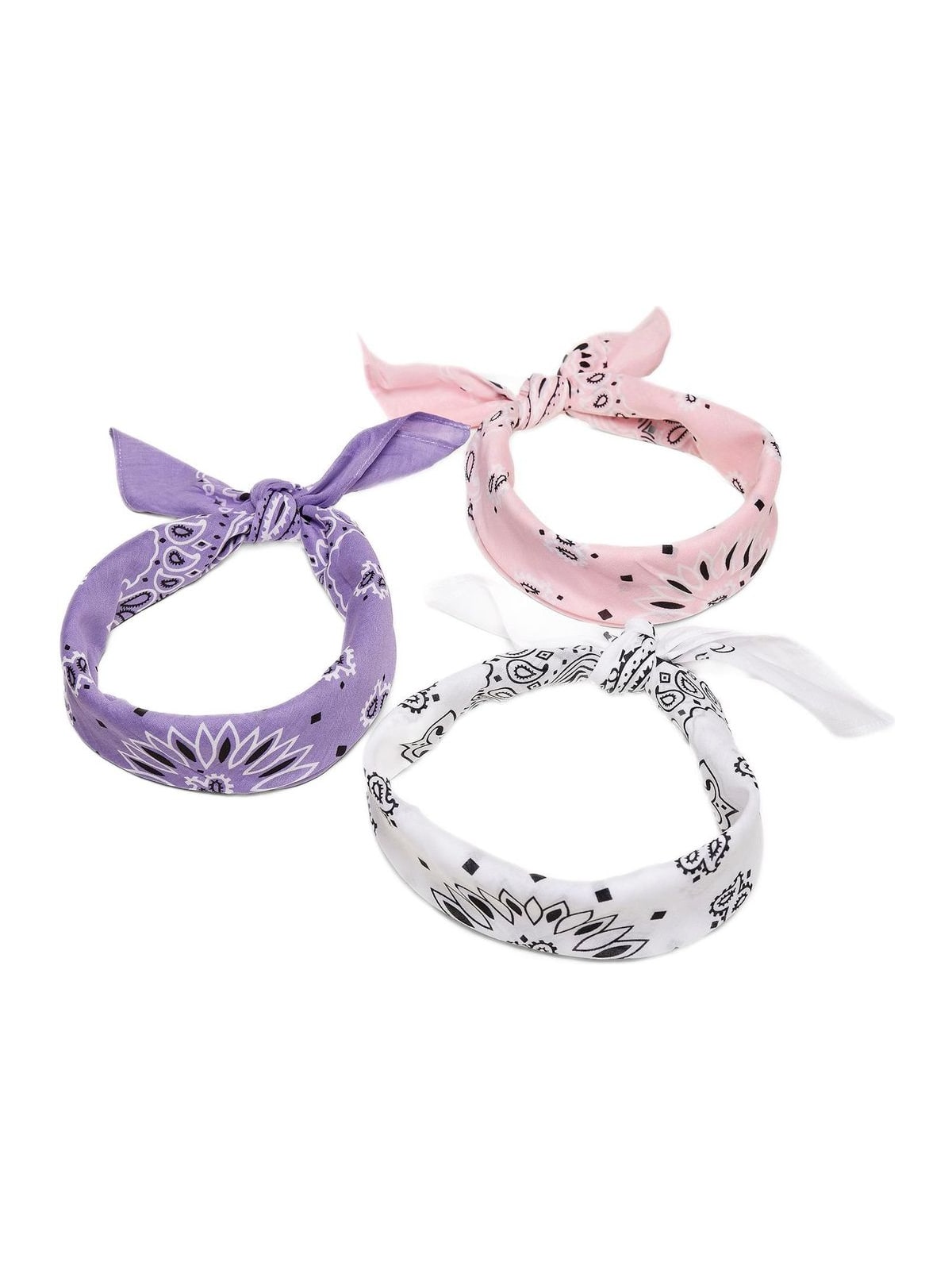 Σετ Μαντήλια Bandana 3-Pack TB4180-02979 Urban Classics Multicolor violet+white+rose
