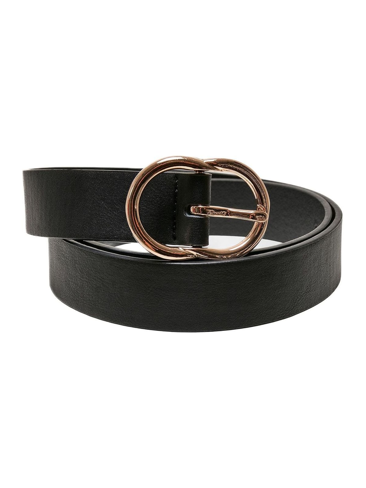 Small Ring Buckle Belt Urban Classics TB5212-01217 black/gold