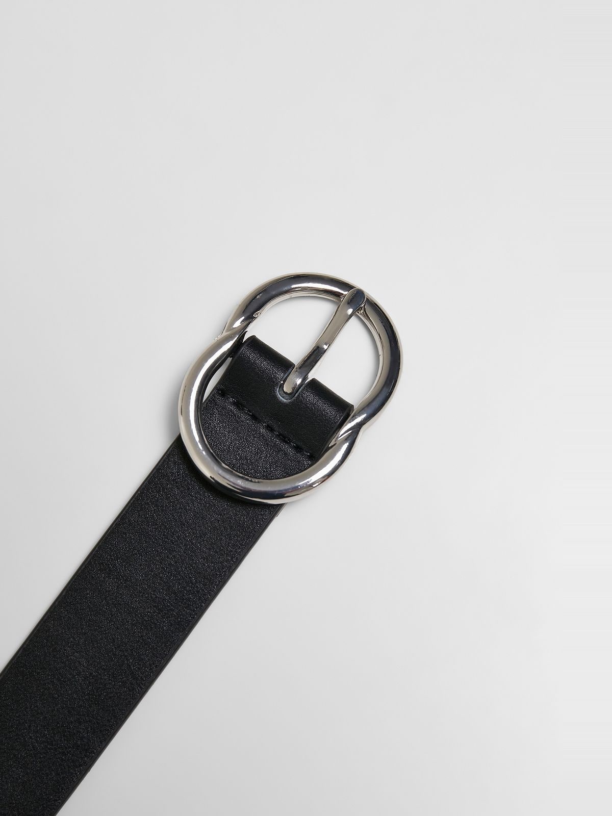 Small Ring Buckle Belt Urban Classics TB5212-02499 black/silver