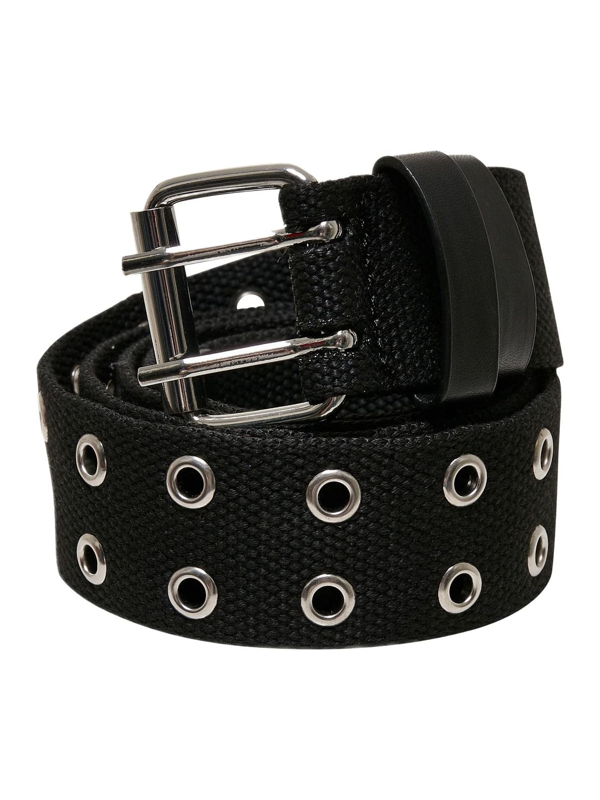 Polyester Eyelet Belt Urban Classics TB5247-02499 black/silver