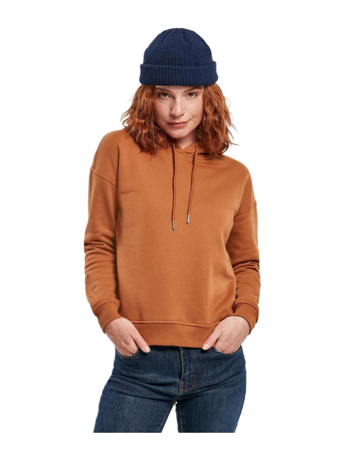 Γυναικείο Φούτερ με Κουκούλα TB1524-00786 Urban Classics Toffee