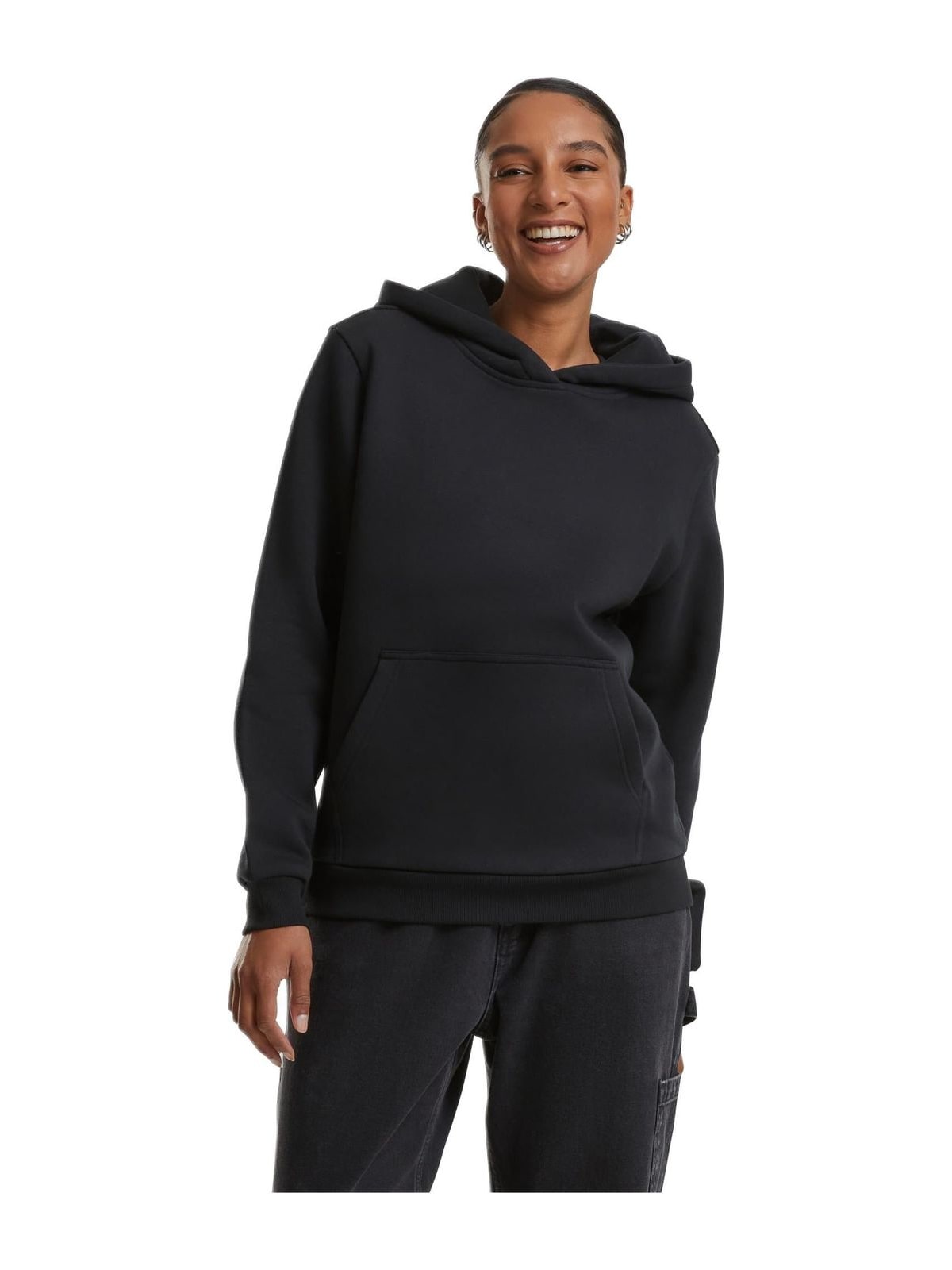 Γυναικείο Φούτερ με Κουκούλα Fluffy TB7105 Urban Classics Black
