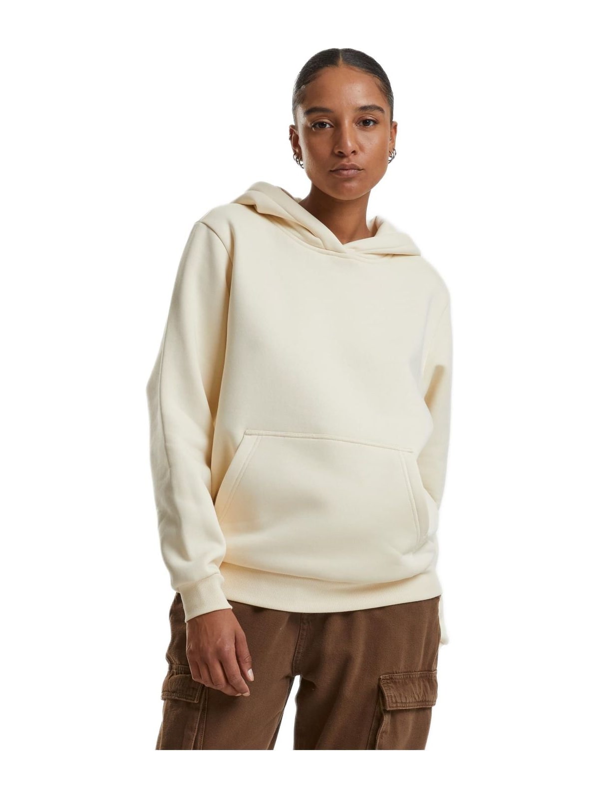 Γυναικείο Φούτερ με Κουκούλα Ladies Fluffy Hoody TB7105-02903 Urban Classics Whitesand