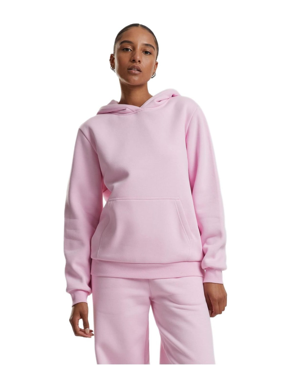 Γυναικείο Φούτερ με Κουκούλα Ladies Fluffy Hoody TB7105 Urban Classics White softpink