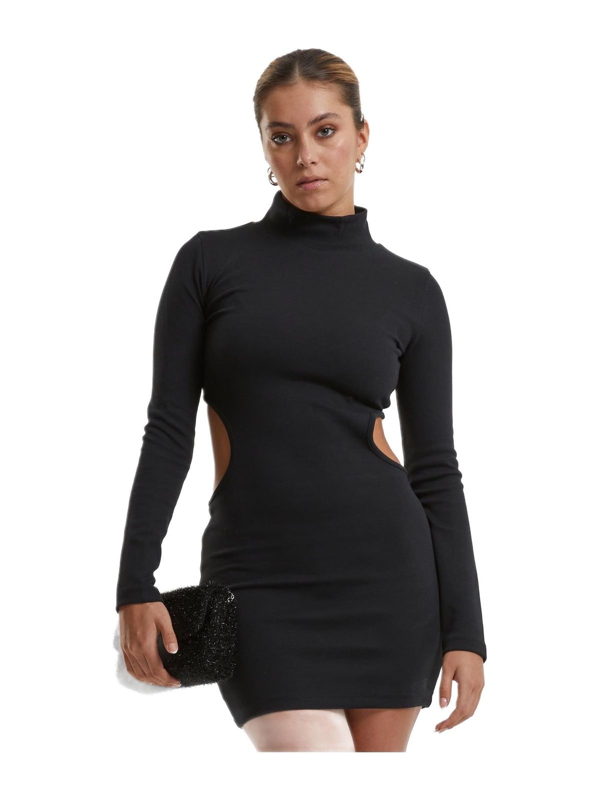 Γυναικείο Φόρεμα Mini Cut Out TB7066 Urban Classics Black