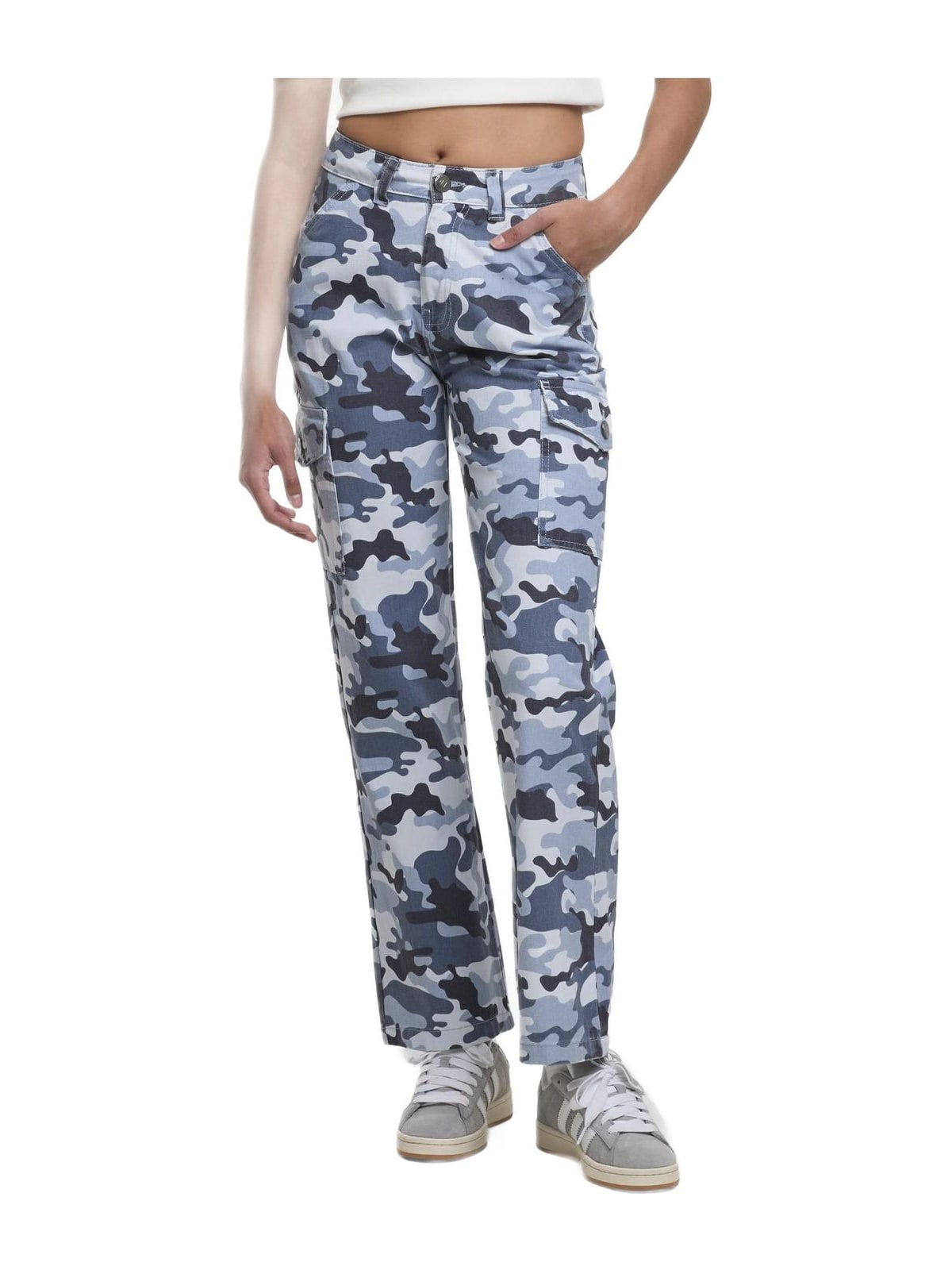 Παντελόνι Jeans Straight Fit DFLJS197-01697 DEF blue camo