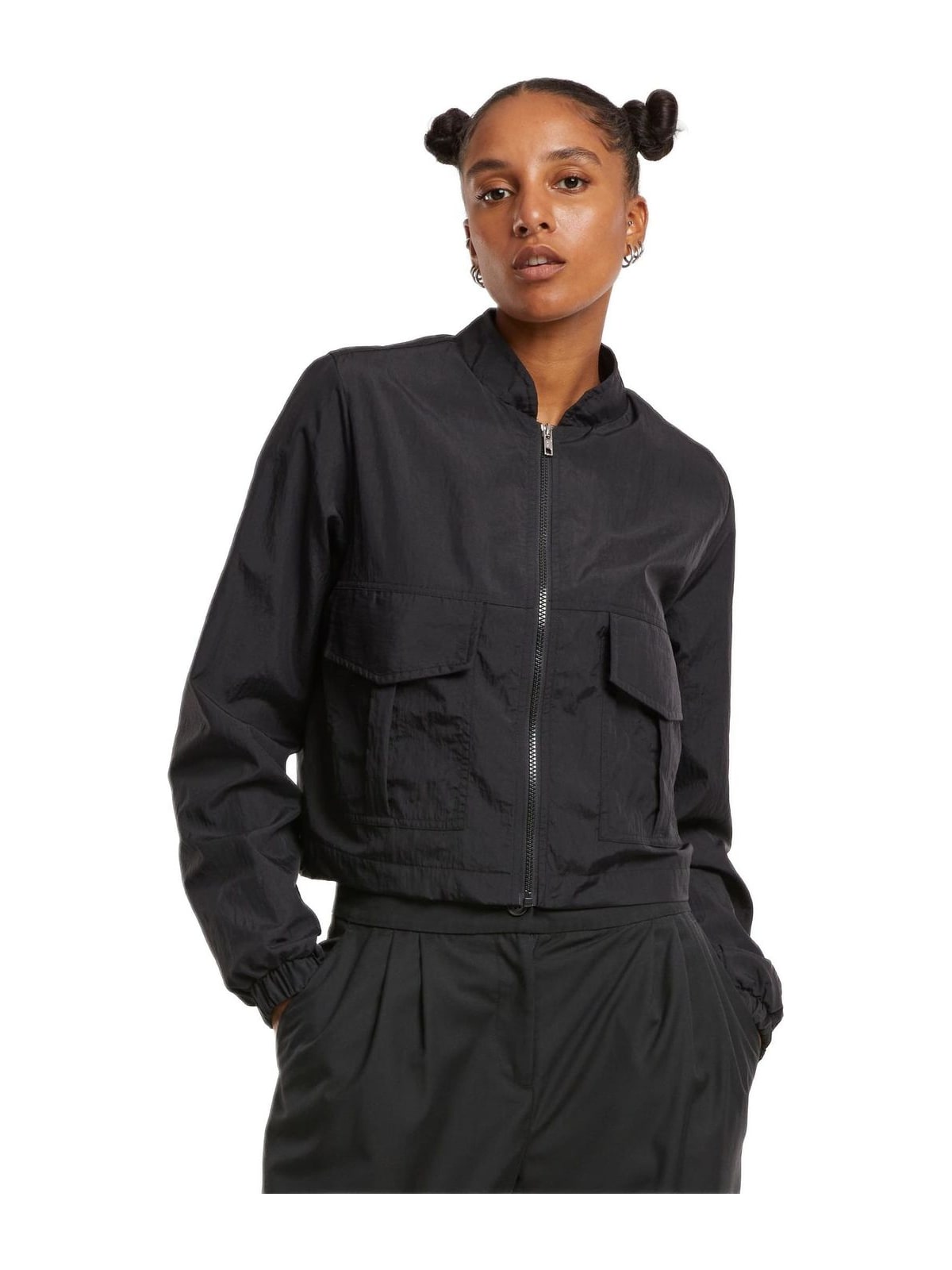 Γυναικείο Μπουφάν Short Crinkle Nylon TB7446 Urban Classics Black