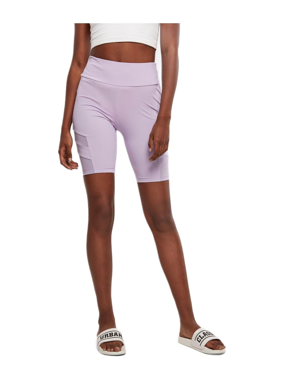 Γυναικείο Ποδηλατικό Σορτς Ψηλόμεσο Tech Mesh TB4354 Urban Classics Lilac