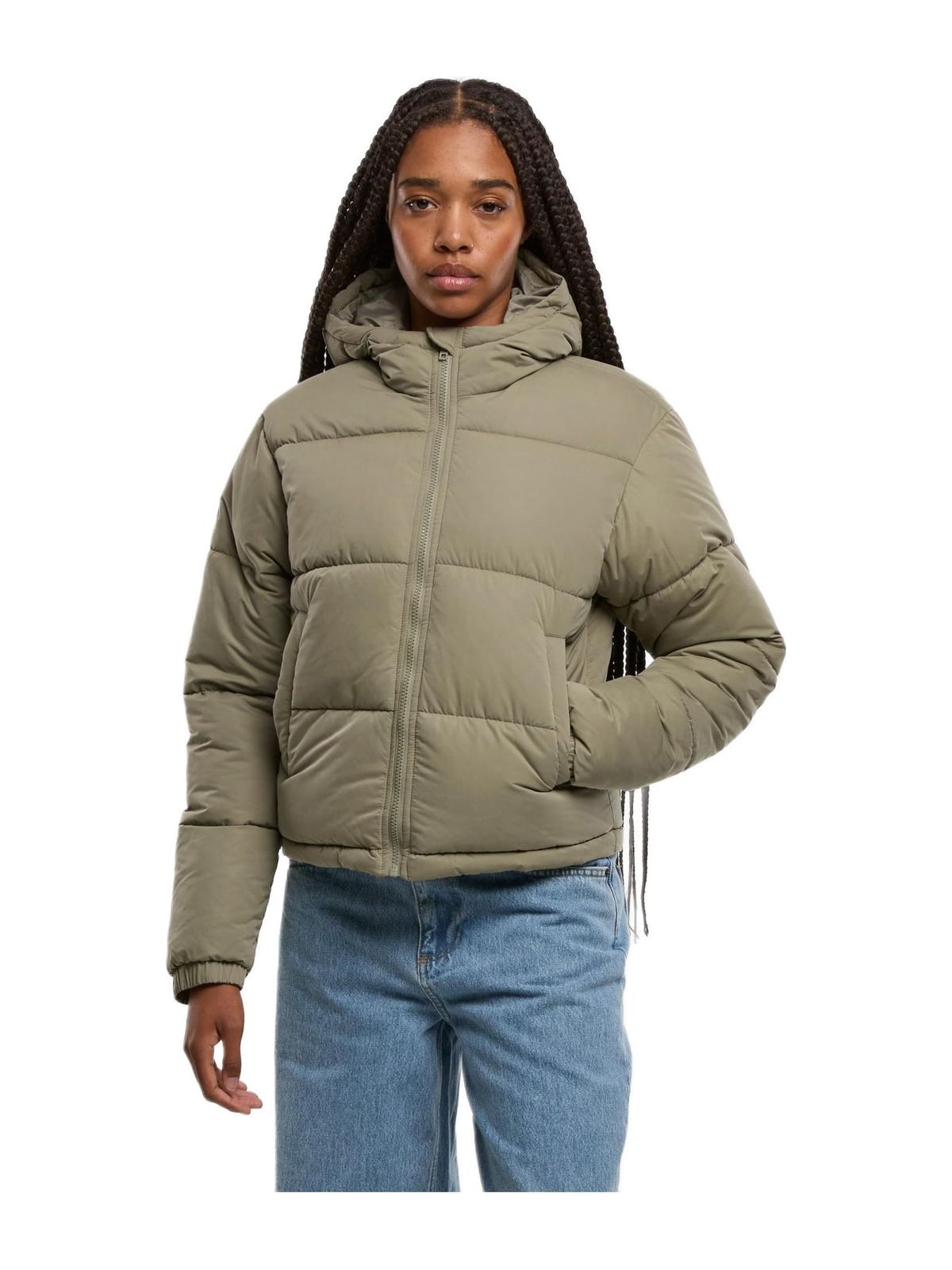 Γυναικείο Μπουφάν Puffer με Κουκούλα TB7587 Urban Classics paleolive