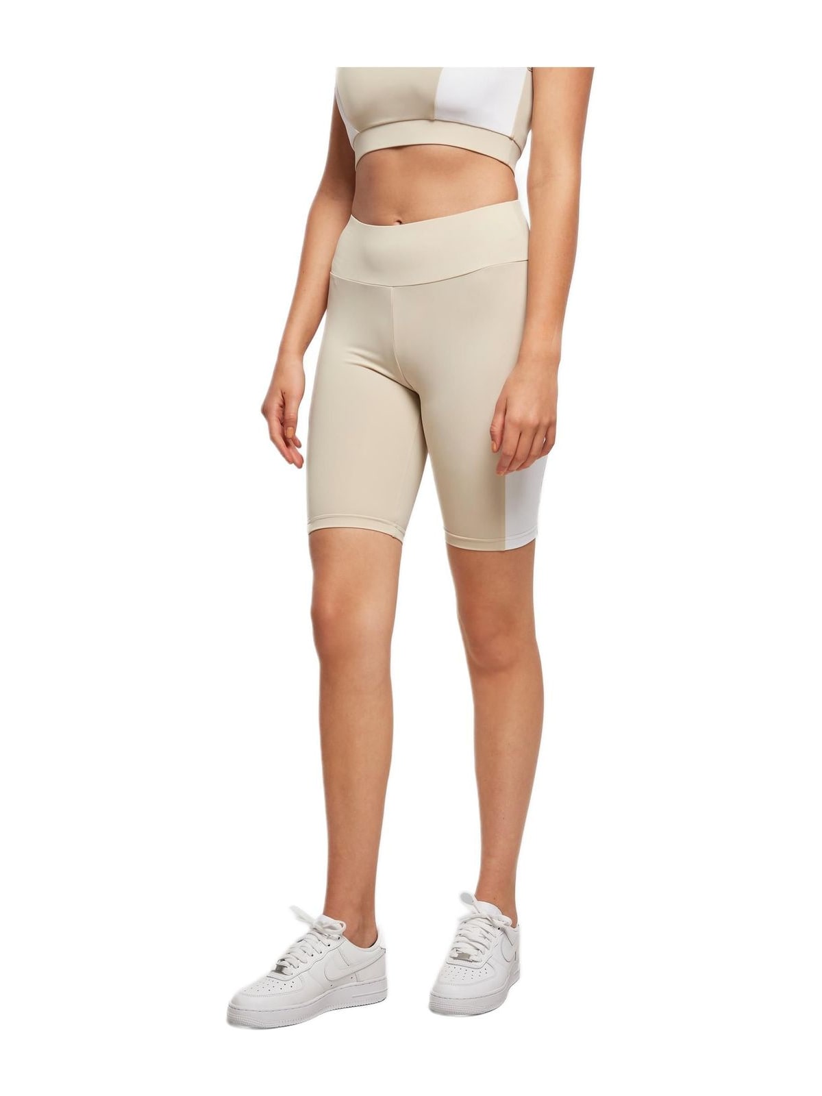 Γυναικείο Ποδηλατικό Σορτς TB5021-03689 Urban Classics Color Block Softseagrass/White