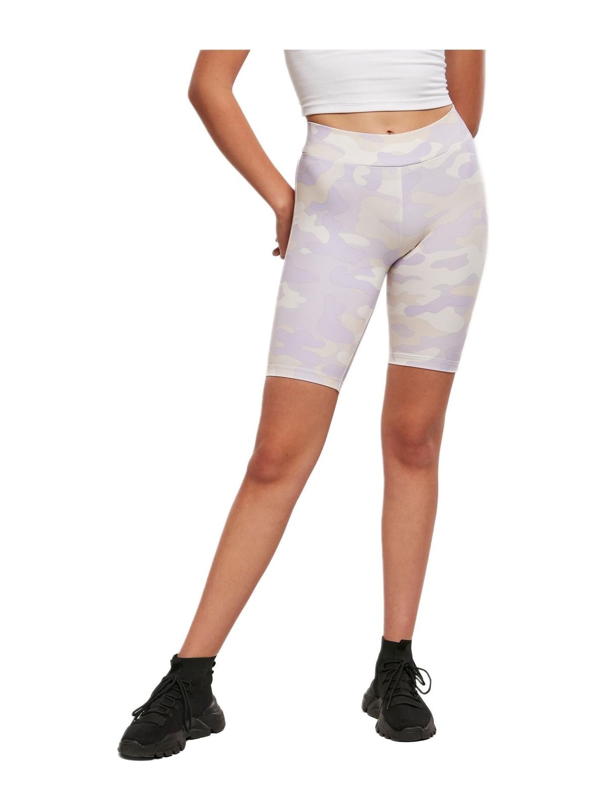 Γυναικείο Ποδηλατικό Σορτς Ψηλόμεσο TB3423 Urban Classics Camo lilaccamo