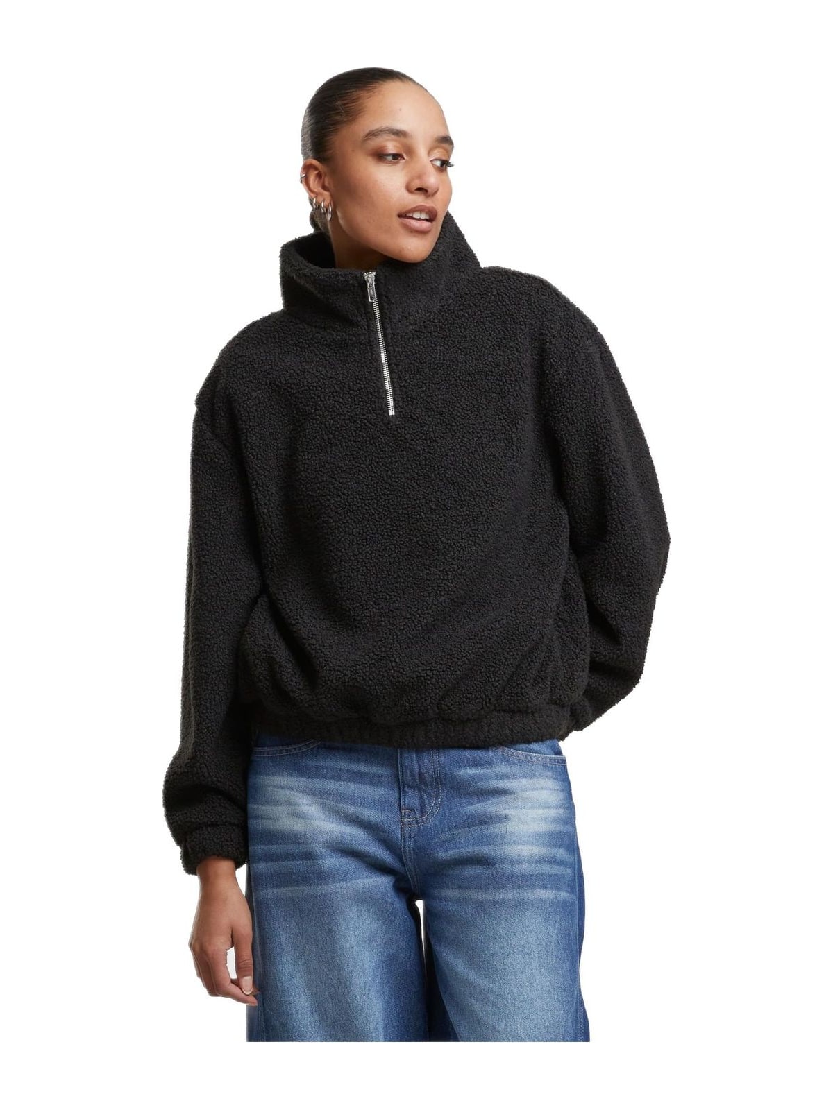 Γυναικείο Μπουφάν Sherpa TB8110 Urban Classics Black
