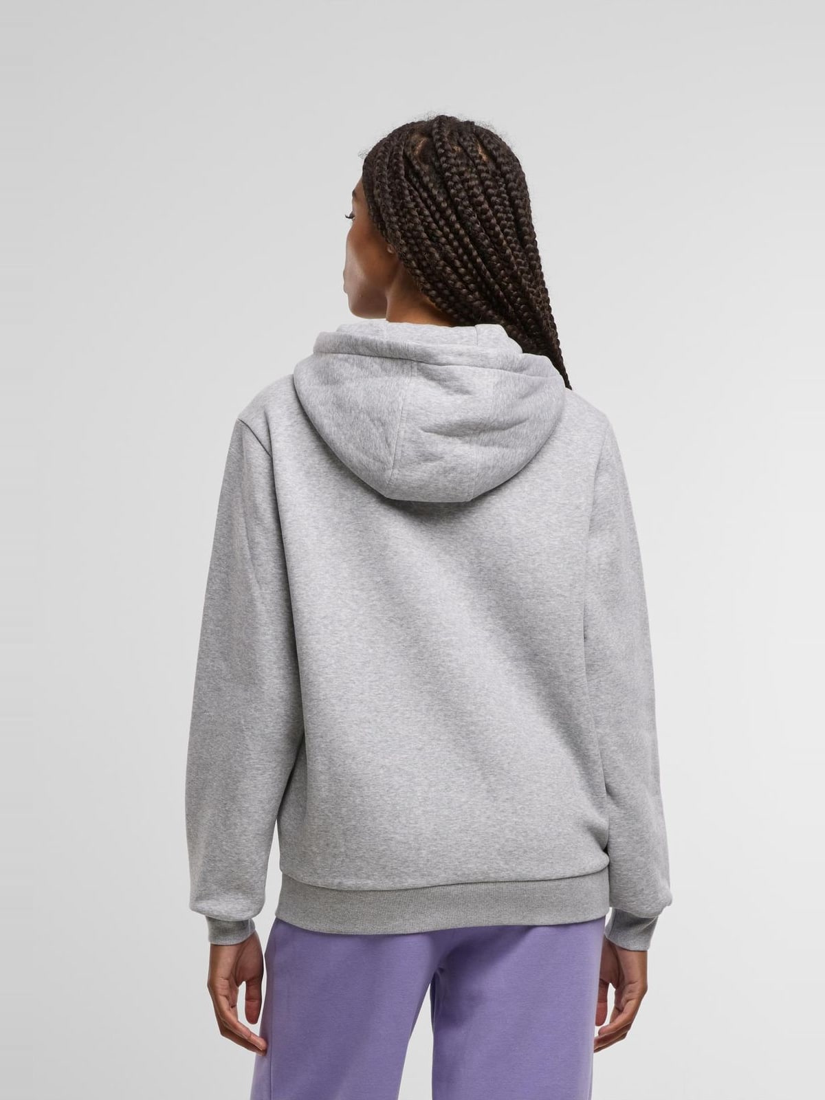 Γυναικείο Φούτερ με Κουκούλα Ladies Fluffy Hoody TB7105-03061 Urban Classics Heathergrey