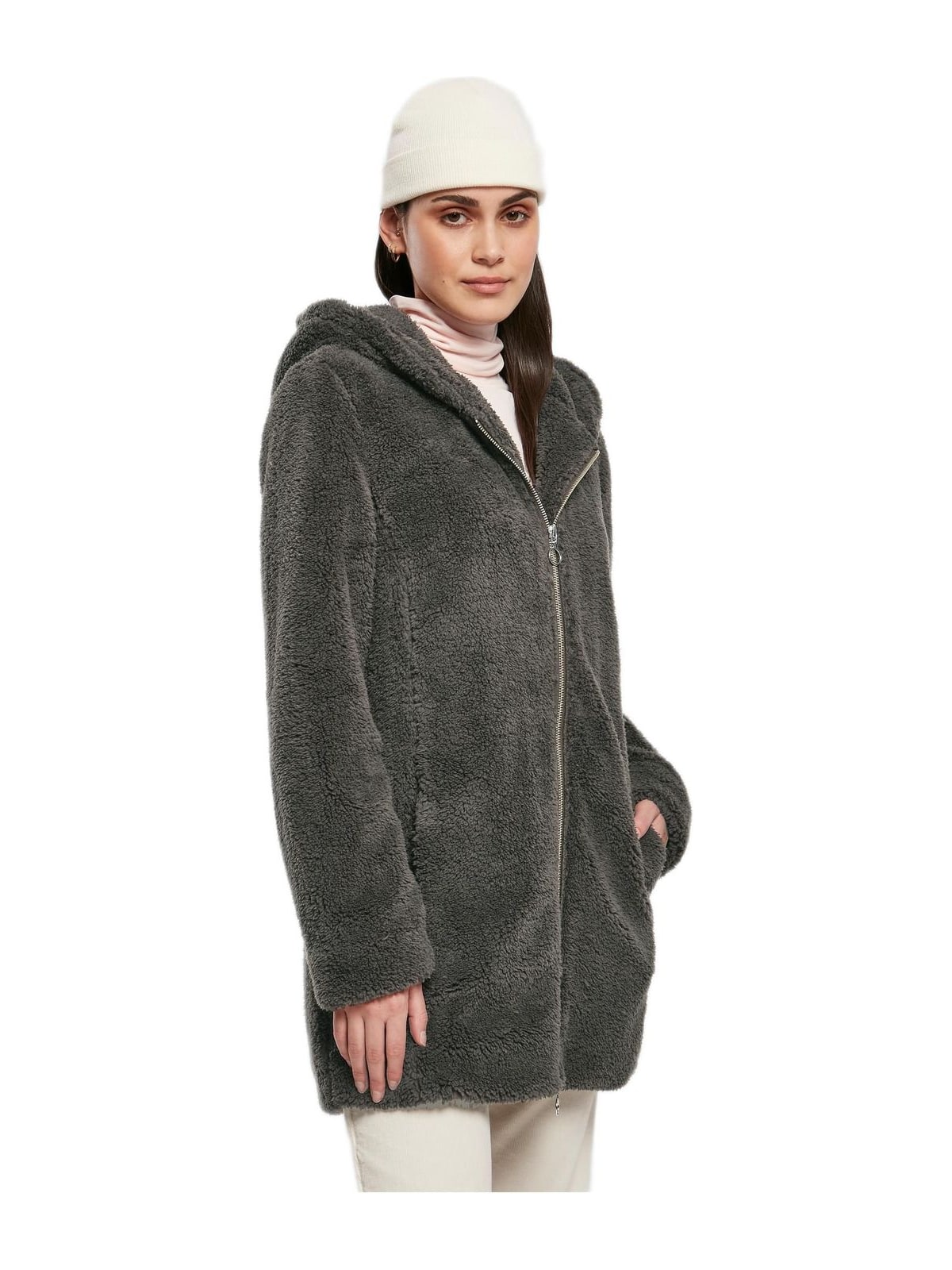Γυναικείο Μπουφάν Sherpa TB1755-00075 Urban Classics Brown