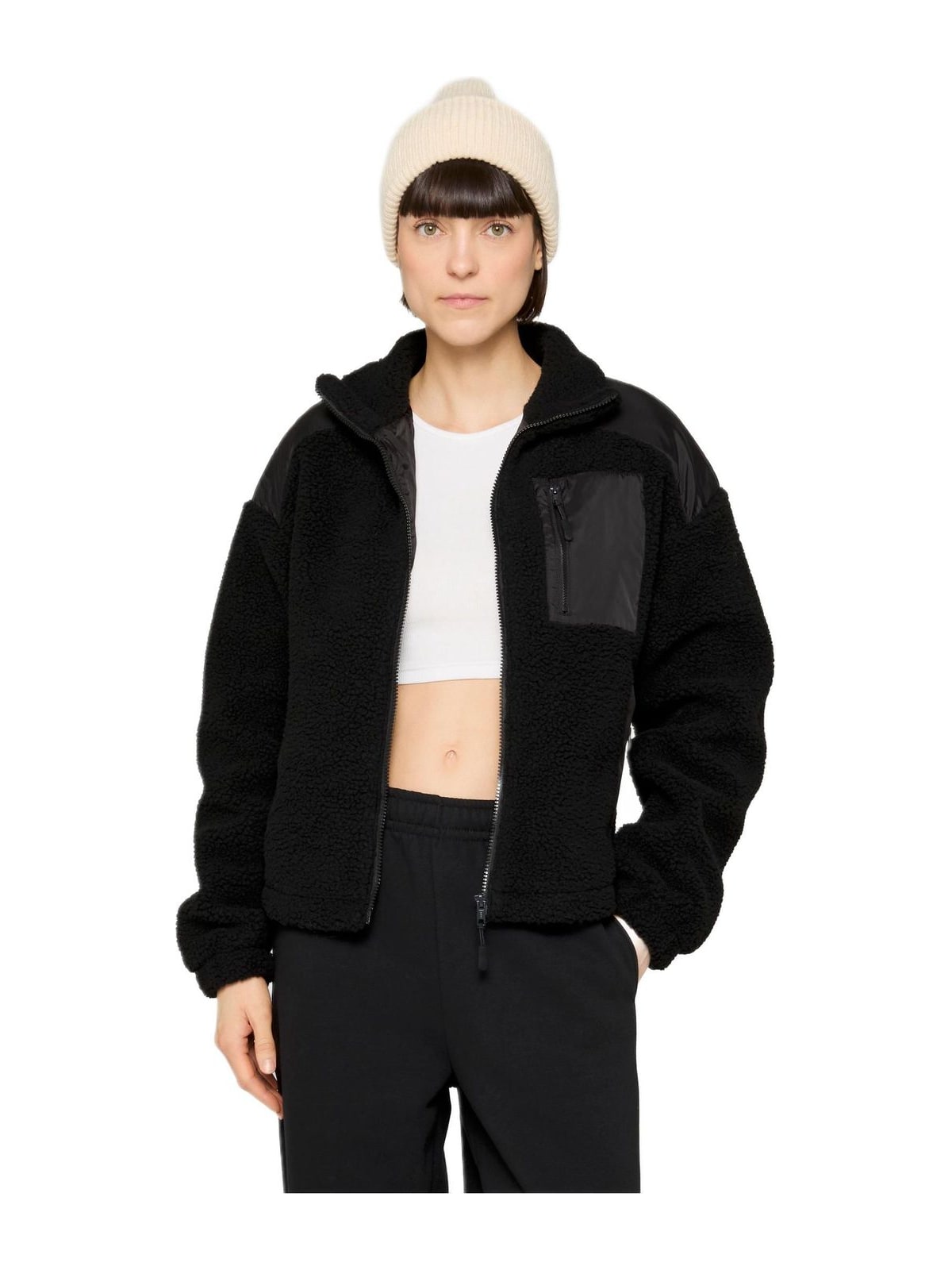 Γυναικείο Μπουφάν Sherpa Mix Jacket TB6068-00007 Urban Classics Black