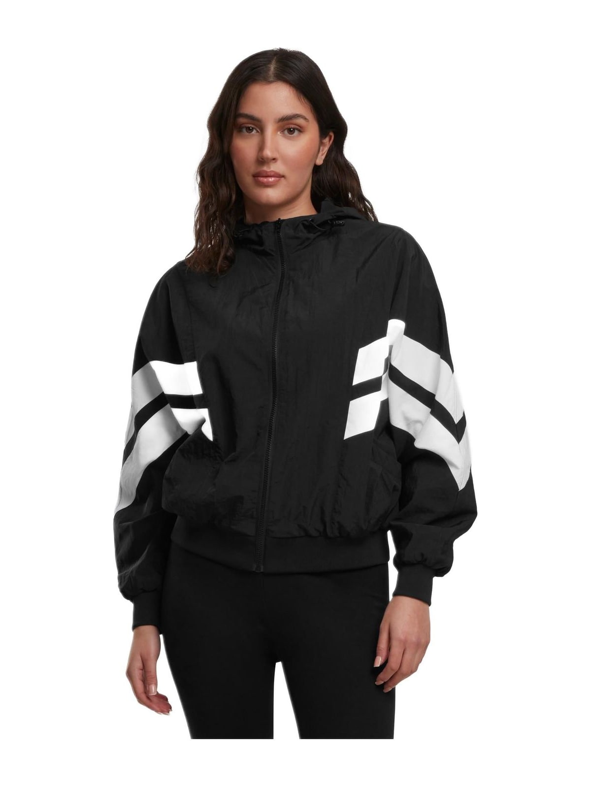 Γυναικείο Μπουφάν Batwing TB2664 Urban Classics Black blk/wht