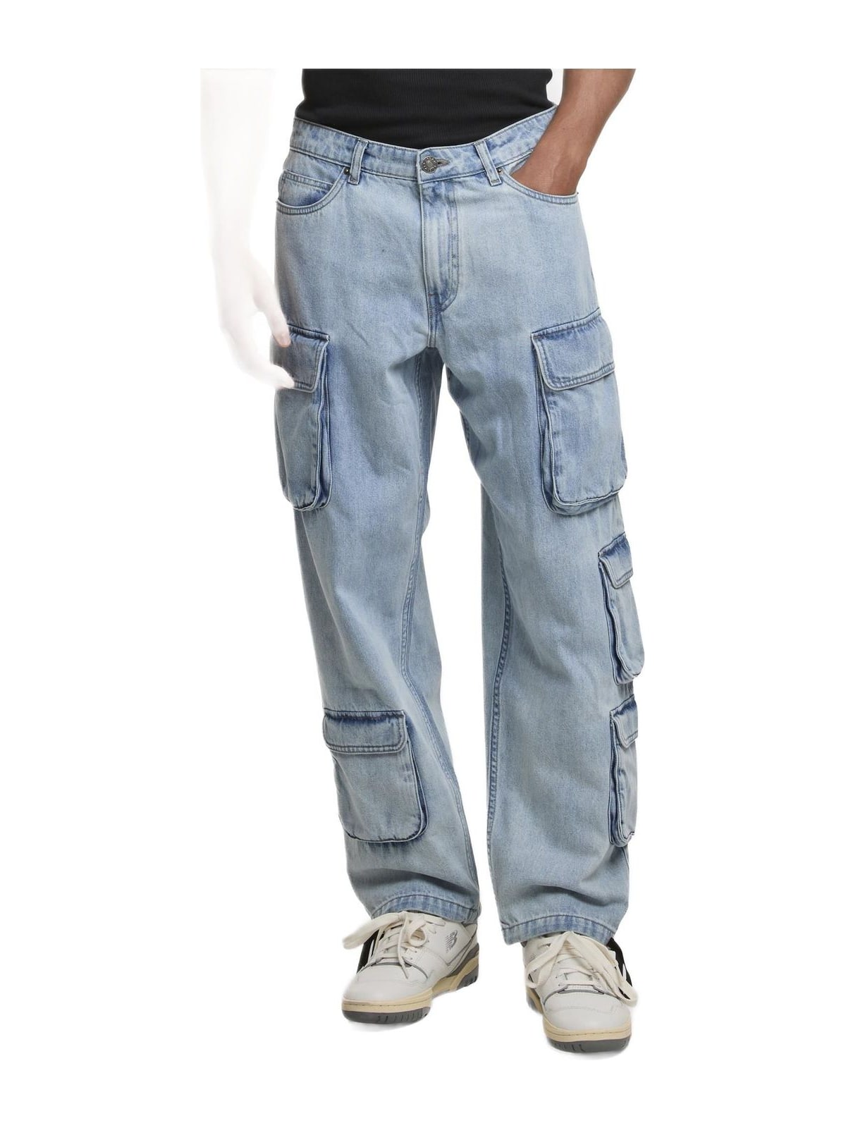 Παντελόνι Denim Cargo TB7322-12689 Urban Classics new light blue washed