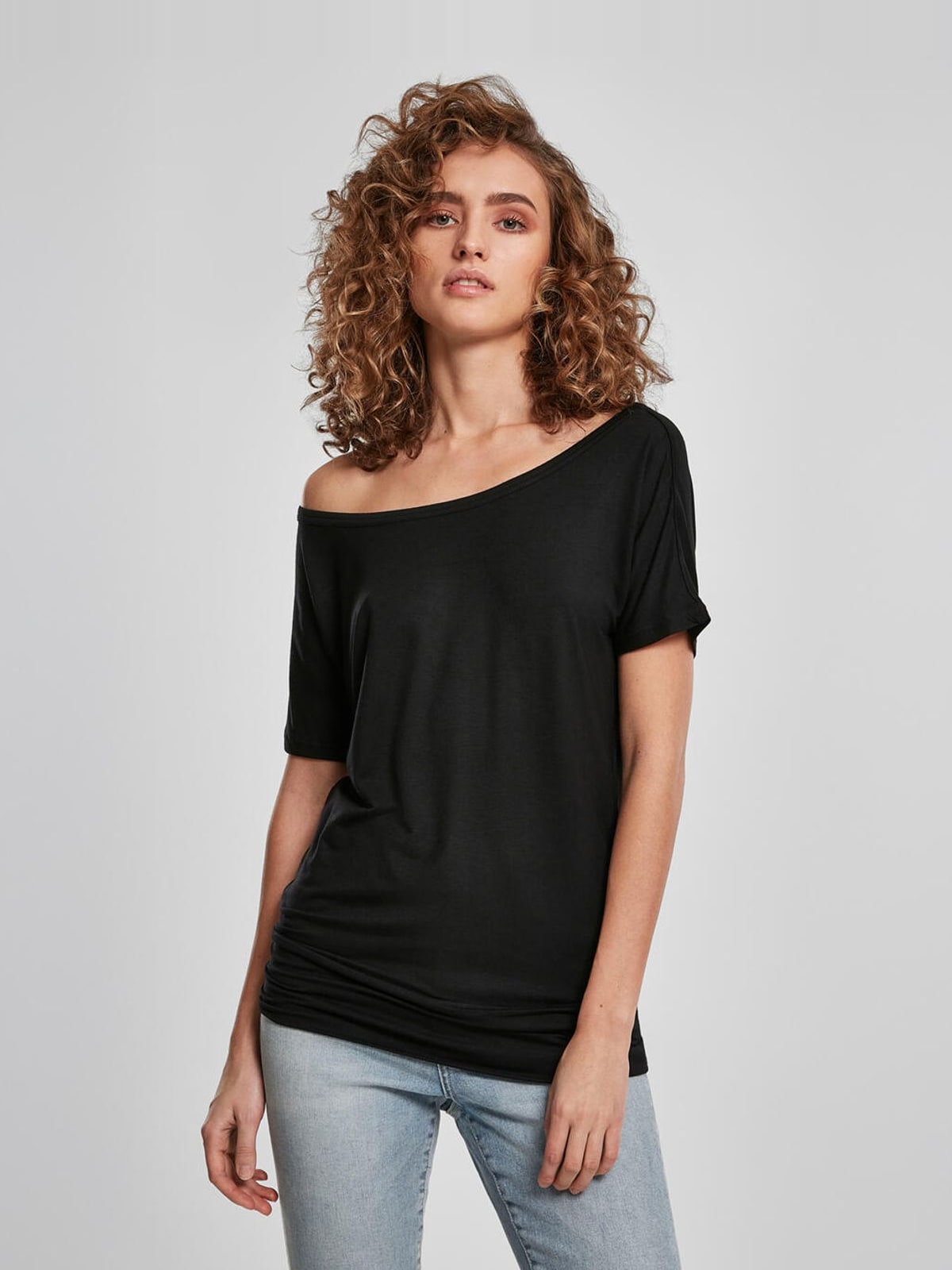 Γυναικείο T-shirt BY040 Build Your Brand Βισκόζη Black